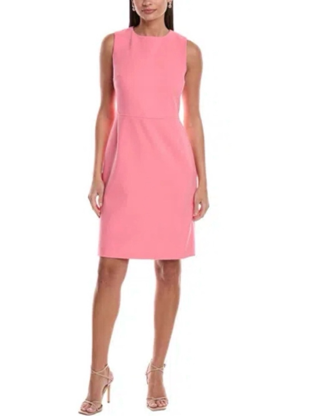 Anne Klein Sleeveless Pink Sheath Dress